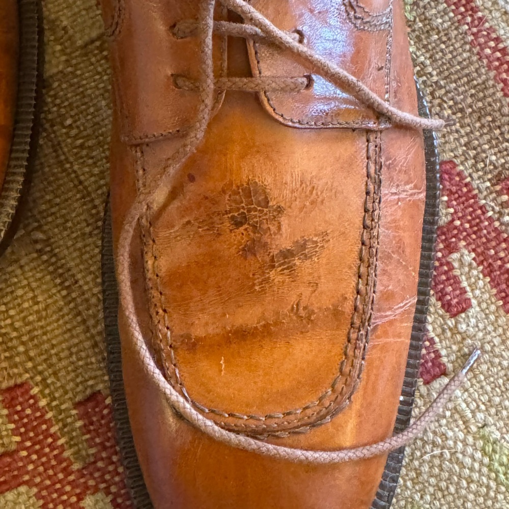Rodolfo Valentino Wide Made in Italy Toe Box Oxfords, Size 10 - Picture 4 of 9